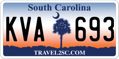 SC license plate KVA693