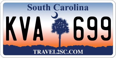 SC license plate KVA699