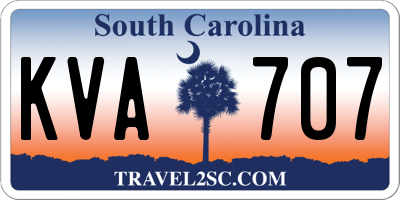 SC license plate KVA707