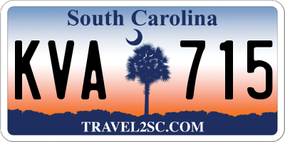 SC license plate KVA715