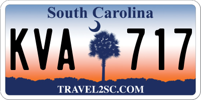SC license plate KVA717