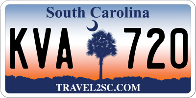 SC license plate KVA720
