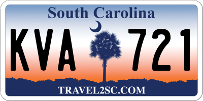 SC license plate KVA721