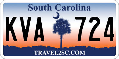 SC license plate KVA724