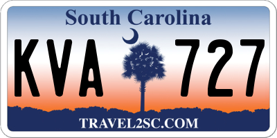 SC license plate KVA727