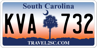 SC license plate KVA732