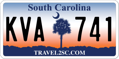 SC license plate KVA741