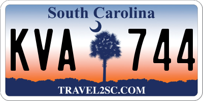 SC license plate KVA744