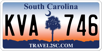 SC license plate KVA746
