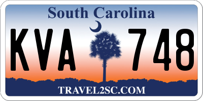 SC license plate KVA748