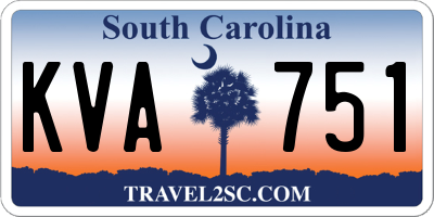 SC license plate KVA751