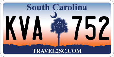 SC license plate KVA752