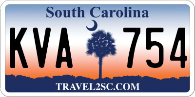 SC license plate KVA754