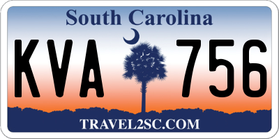 SC license plate KVA756