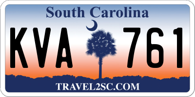 SC license plate KVA761
