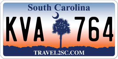 SC license plate KVA764