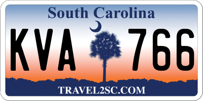 SC license plate KVA766