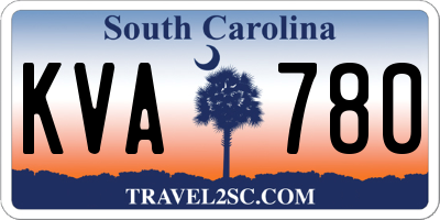 SC license plate KVA780