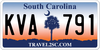 SC license plate KVA791