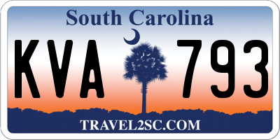 SC license plate KVA793