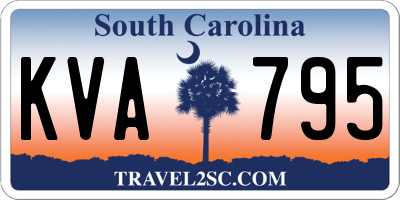 SC license plate KVA795