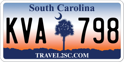 SC license plate KVA798