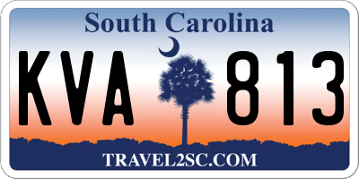 SC license plate KVA813