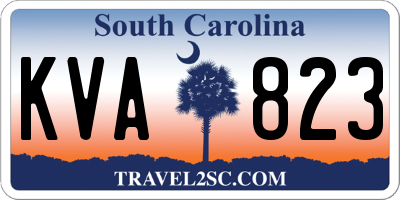 SC license plate KVA823