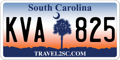 SC license plate KVA825