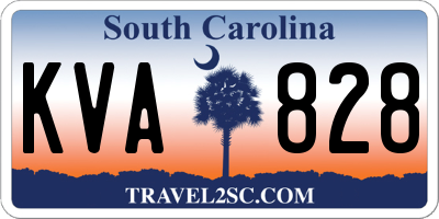 SC license plate KVA828