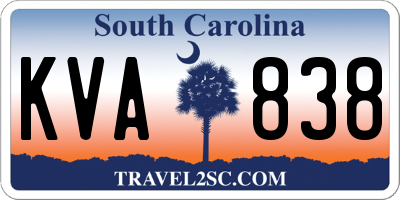 SC license plate KVA838