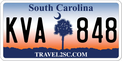 SC license plate KVA848