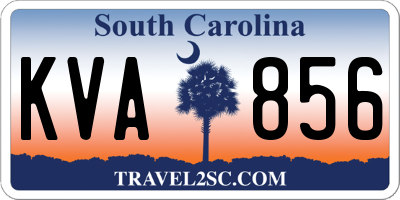 SC license plate KVA856