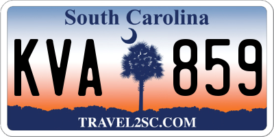 SC license plate KVA859