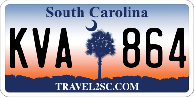 SC license plate KVA864