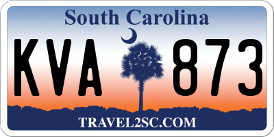 SC license plate KVA873