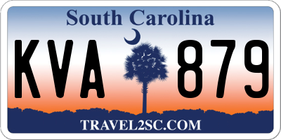 SC license plate KVA879