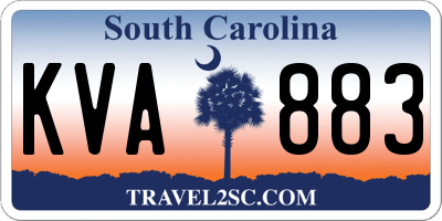 SC license plate KVA883