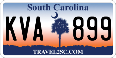 SC license plate KVA899