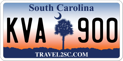 SC license plate KVA900