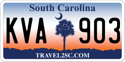 SC license plate KVA903
