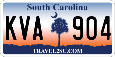 SC license plate KVA904