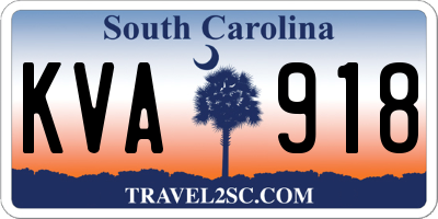 SC license plate KVA918