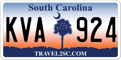 SC license plate KVA924