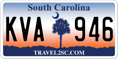 SC license plate KVA946