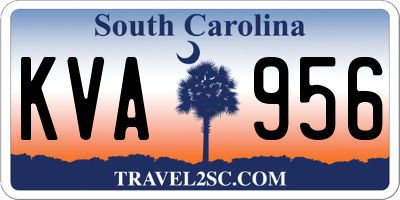 SC license plate KVA956