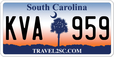 SC license plate KVA959