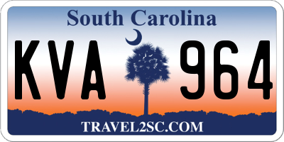 SC license plate KVA964