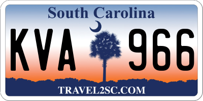 SC license plate KVA966