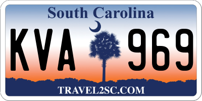 SC license plate KVA969